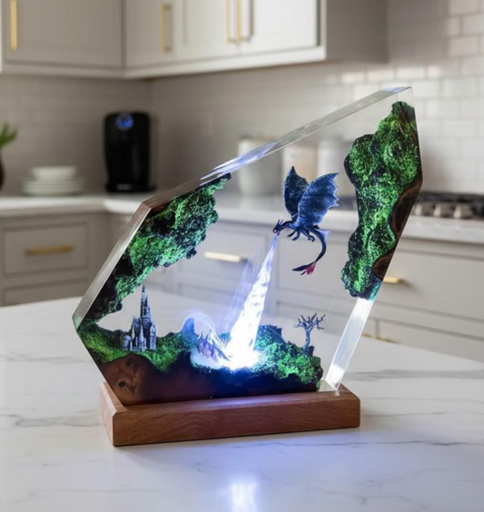 Dragon Resin Lamp